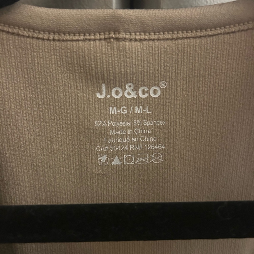 Beige Ribbed Tank Top - Picture 3 of 3